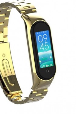 Mi Band 3 KRD-05 Metal Kordon Gold