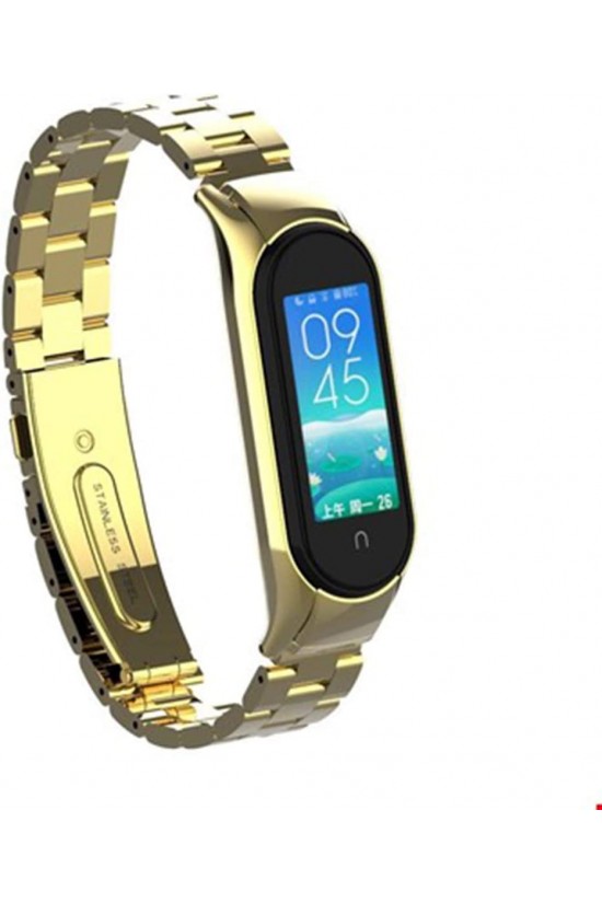 Mi Band 3 KRD-05 Metal Kordon Gold Mi Band 3 KRD-05 Metal Kordon Gold