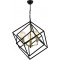AV-60117-3BSY Eskitme/Siyah Bı Modern Avize, E27, Metal, 60cm