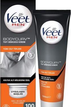 Men Koltuk Altına Özel Tüm Cilt Tipleri için Tüy Dökücü Krem (1 x 100 ml)