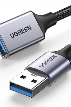 Câble d'extension USB 3.0 5Gbps Câble de données USB 3.0 A Gaine en nylon et aluminium tressée. (2M)