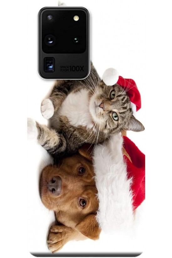 Galaxy S20 Ultra Hülle (SM-G988B) Bedruckte Silikonkatze und Hund STK:167 Galaxy S20 Ultra Hülle (SM-G988B) Bedruckte Silikonkatze und Hund STK:167