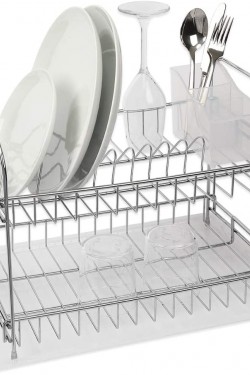 KB007 2-Tier Dish Sep, Chrome