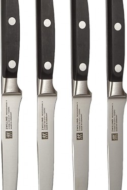 TWIN Biftek Bıçak Set, Paslanmaz Çelik, Siyah
