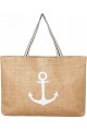 Anker Jute-Strandtasche 50 x 40 x 8 cm Anker Jute-Strandtasche 50 x 40 x 8 cm
