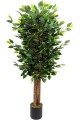 Benjamin artificiel de 150 cm avec des feuilles denses dans un pot noir Benjamin artificiel de 150 cm avec des feuilles denses dans un pot noir