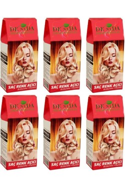 6 Adet Yoğun Saç Açıcı Powder Süper Sarışın Saç Ağartıcı Toz Boya Kuaför Style Saç Boyası Tek Paket Özel Formül Oksidanlı 3-6 Ton Saç Açıcı