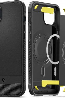14 Plus Case Rugged Armor MagFit (kompatibel) Mattschwarz – ACS04890
