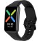 OPPO Watch Free ile uyumlu Silikon Tokalı Delikli Spor Silikon Oppo Watch Free ile uyumlu Akıllı Saat Kordonu Toz ve Kirden Koruyan Kayış, Siyah