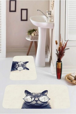 Dijital Baskılı 2'li Banyo Paspası RFE9550, 60x100 cm