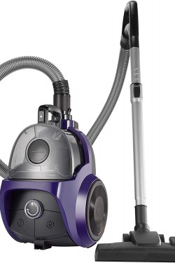 VCC 7870 Toz Torbasız Elektrikli Süpürge, 2.7 Litre Hazne, HEPA-13 Filtre, %99,98 Toz Tutma, 750 W Motor, Mor