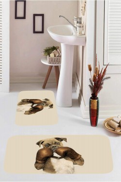 Dijital Baskılı 2'li Banyo Paspası RFE9542, 60x100 cm