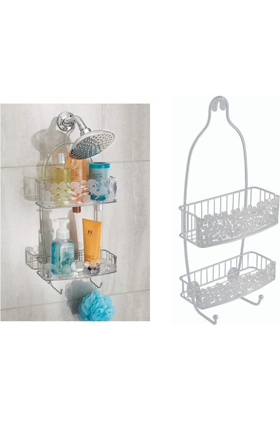 Banyo Rafı,Çiçek Desenli Duş Malzemeleri Düzenleyici Banyo Rafı,Çiçek Desenli Duş Malzemeleri Düzenleyici