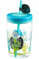 Gobelet Tritan Requin Flottant avec Paille 420 ml, Bleu Gobelet Tritan Requin Flottant avec Paille 420 ml, Bleu