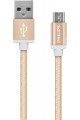 Câble de charge USB vers micro USB, 1,2 mètre, tresse, or (DLC2518G) Câble de charge USB vers micro USB, 1,2 mètre, tresse, or (DLC2518G)