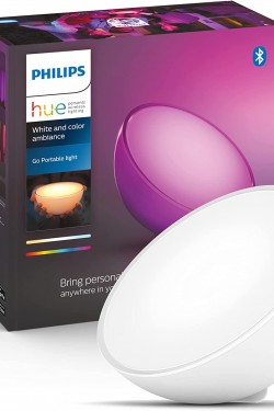 Hue GO V2 Taşınabilir Akıllı Led Masa Lası, Bluetooth Özellikli, Beyaz ve Renkli