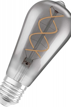 4058075269941  Fılament E27 A60 5W/27K 140Lm Smokey, sarı