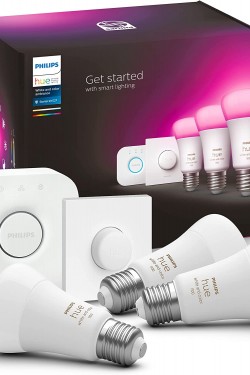 Hue WCA 9-75W Renkli Akıllı Led Ampul Başlangıç S, 3'lü, Akıllı Butonlu, E27, Bluetooth Özellikli