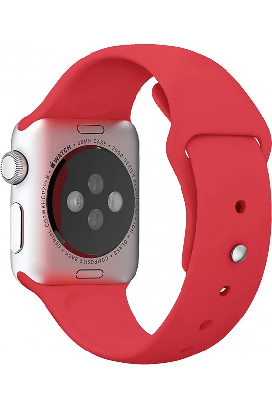 Watch Seri 7/6/SE/5/4/3 Silikon Kordon 45mm 44mm 42mm Uyumlu Gül Kırmızı Watch Seri 7/6/SE/5/4/3 Silikon Kordon 45mm 44mm 42mm Uyumlu Gül Kırmızı