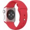 Watch Seri 7/6/SE/5/4/3 Silikon Kordon 45mm 44mm 42mm Uyumlu Gül Kırmızı