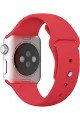 Watch Seri 7/6/SE/5/4/3 Silikon Kordon 45mm 44mm 42mm Uyumlu Gül Kırmızı Watch Seri 7/6/SE/5/4/3 Silikon Kordon 45mm 44mm 42mm Uyumlu Gül Kırmızı