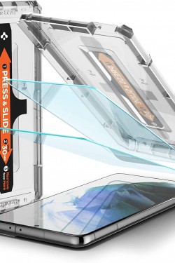 Galaxy S21 Plus Glas-Displayschutzfolie, einfache Installation, GLAS.tR EZ Fit Slim HD (2 Stück) – AGL02537