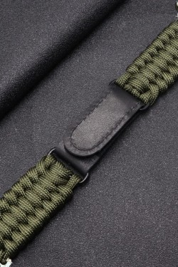 Watch 7 İle Uyumlu 45mm Kayış Hasır Örme Stricken Kordon Yeşil