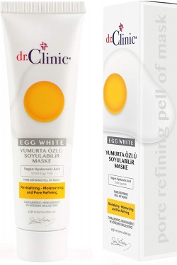 Dr.Clinic Yumurta Özlü Soyulabilir Maske | Egg White Pore Refining Peel Off Mask| Yağlı Ve Karma Ciltler İçin Canlandırıcı, Nemlendirici Ve Gözenek Sıkılaştırıcı Maske 100ml.