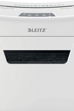 IQ 3M Premium kağıt öğütücü, P5, ofis ve ev için,  kesim, 3 yaprak, 10 l çöp kabı, süper sessiz/kompakt, Protect serisi, beyaz, 80930000