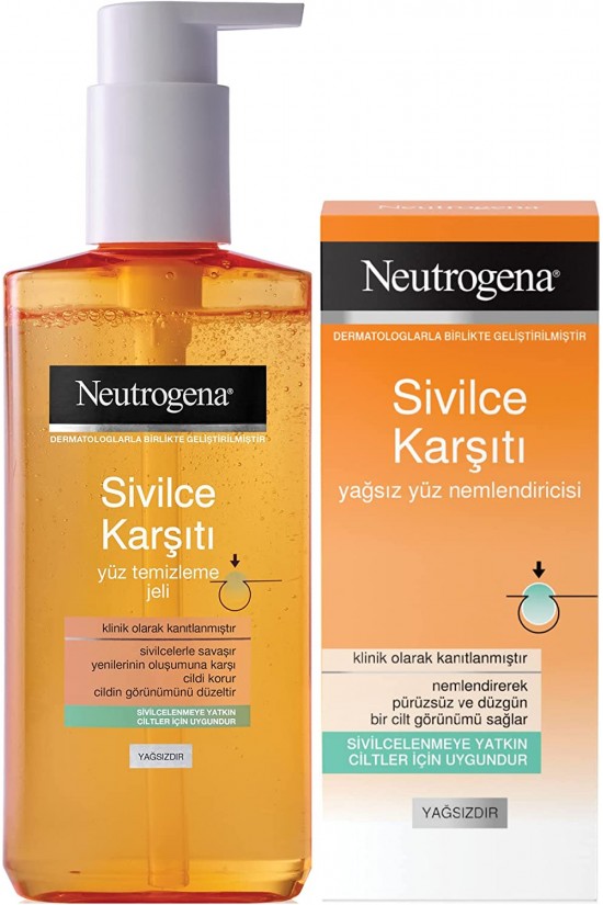 Sivilce Karşıtı Temizleme Jeli 200 ml+Nemlendirici (50 ml)