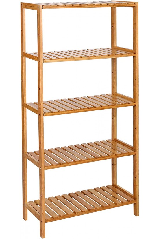Banyo Rafı 5 Katlı Bambu Dik Raf 9 Seviyede Yüksekliği Ayarlanabilir Çok Fonksiyonlu, Oturma Odası, Koridor, Muk İçin Uygun 60x26x130 cm Doğal Renk Bcb35Y Banyo Rafı 5 Katlı Bambu Dik Raf 9 Seviyede Yüksekliği Ayarlanabilir Çok Fonksiyonlu, Oturma Odası, Koridor, Muk İçin Uygun 60x26x130 cm Doğal Renk Bcb35Y