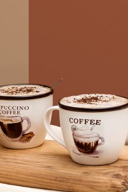 Plaisir Attrayant 2-li New Bone China Kupa S