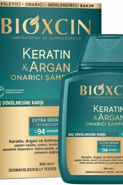 Keratin & Argan Onarıcı Şampuan 300 Ml - Yıpranmış Ve Hasar Görmüş Saçlar
