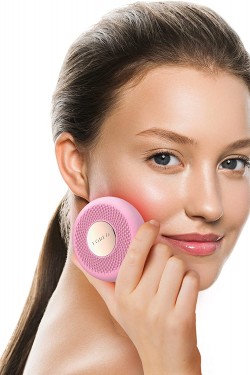 UFO Mini Akıllı Maske, Yüz Temizleme Terapi Cihazı ( Pink, 1 Adet)
