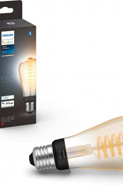 Hue White Ambiance E27 Edison ST64 Akıllı Led filament ampul, 550 lm, kısılabilir, Tekli
