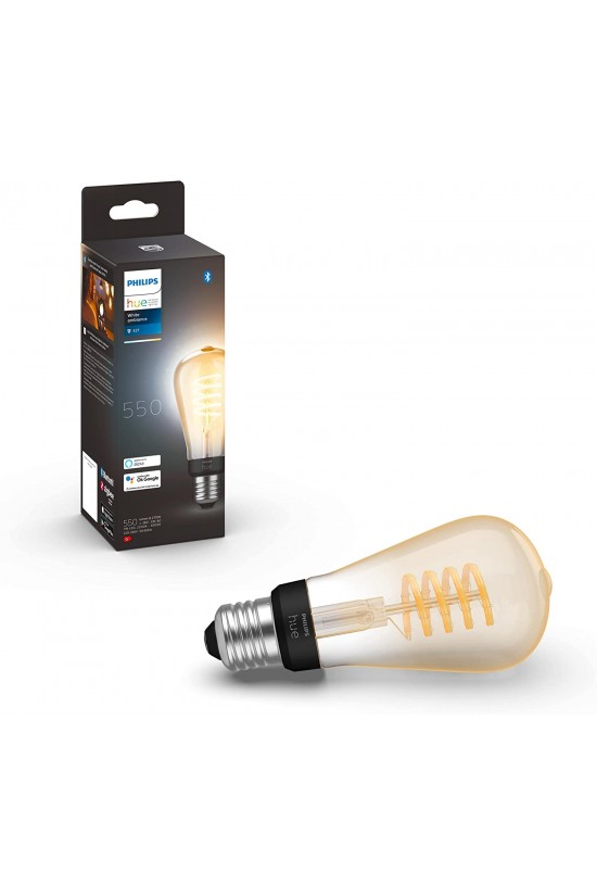 Hue White Ambiance E27 Edison ST64 Akıllı Led filament ampul, 550 lm, kısılabilir, Tekli Hue White Ambiance E27 Edison ST64 Akıllı Led filament ampul, 550 lm, kısılabilir, Tekli