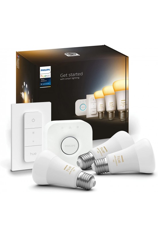Hue WA 8-75 W Beyaz Ambiyans Akıllı Led Ampul Başlangıç S, 3'lü, Kumandalı, E27, Bluetooth Özellikli Hue WA 8-75 W Beyaz Ambiyans Akıllı Led Ampul Başlangıç S, 3'lü, Kumandalı, E27, Bluetooth Özellikli