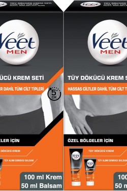 Men Özel Böeler İçin Tüy Dökücü Krem S (2 x 100&50 ml)