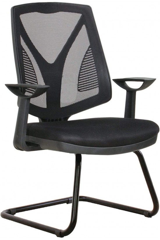 Bello Waiting Chair, U Leg - Black Bello Waiting Chair, U Leg - Black