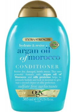 Après-shampoing extra fort hydratant et revitalisant à l'huile d'argan sans sulfate (1 x 385 ml)