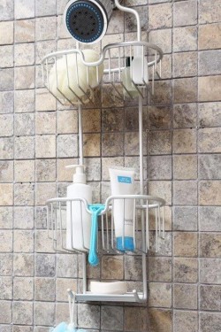 M-N26-30 Banyo Köşe Rafı, Beyaz, 11 x 25 x 66 cm