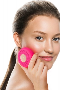 UFO Mini Akıllı Maske, Yüz Temizleme Terapi Cihazı (Fuchsia, 1 Adet)
