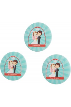 Aimant d'ouverture de réfrigérateur de cadeau de mariage d'enfant de fête