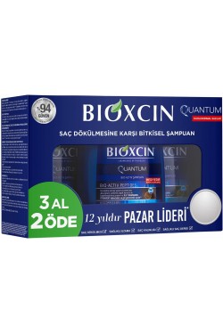 Quantum Bio-Activ 3 Al 2 Öde Kuru & Normal Saçlar için Şampuan (3 x 300 mL)
