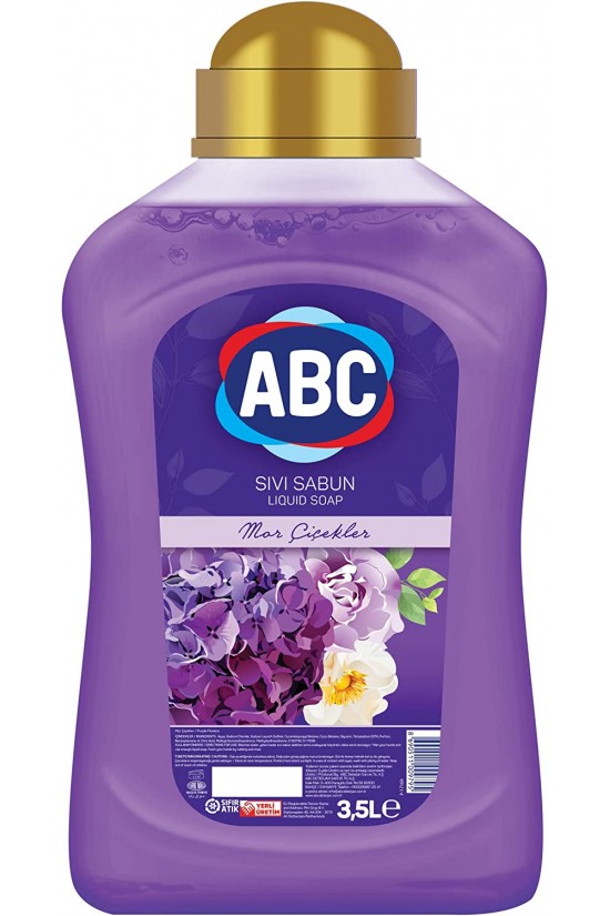ABC Mor Çiçekler 3.5 L Parabensiz Sıvı Sabun (1 x 3500 mL)