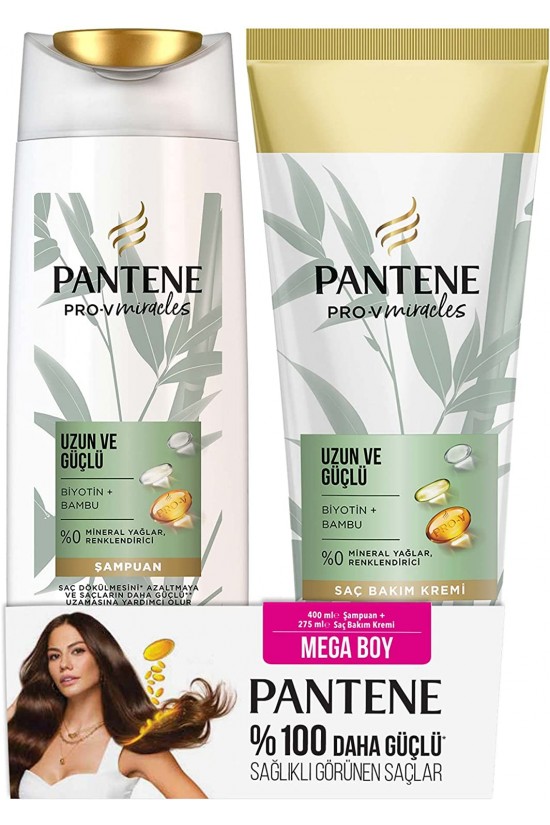 Pro-V Miracles Bamboo Long and Strong 400 ml Shampoo + 275 ml Haarspülung Pro-V Miracles Bamboo Long and Strong 400 ml Shampoo + 275 ml Haarspülung