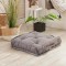 Kissen Asia Square gesteppt hellgrau 60x60