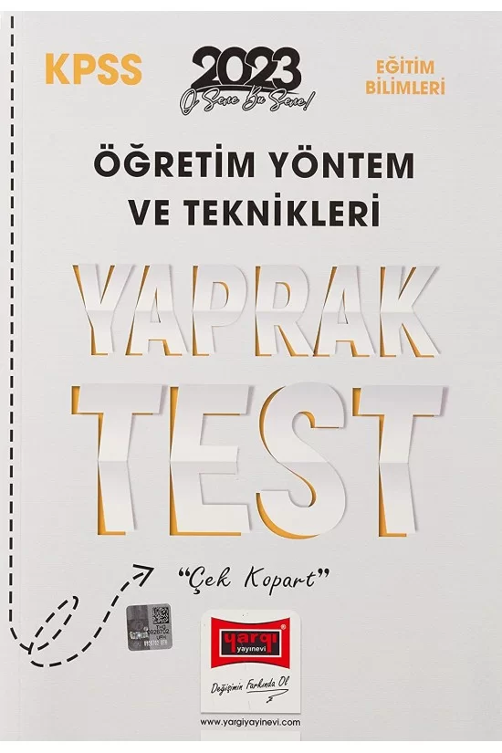 2023 KPSS Eğtiim Bilimleri Öğrm Yöntem ve Teknikleri ÖYT Yaprak Test 2023 KPSS Eğtiim Bilimleri Öğrm Yöntem ve Teknikleri ÖYT Yaprak Test