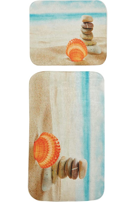 RFE9563 Tapis de bain imprimé numérique 2 pièces RFE9563 Tapis de bain imprimé numérique 2 pièces