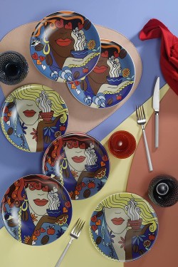 Zeugma Six Pie Set 10910, Standard